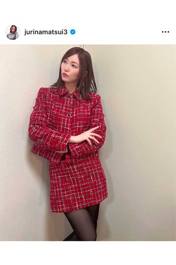 松井珠理奈の実際の投稿【写真：インスタグラム（@jurinamatsui3）より】