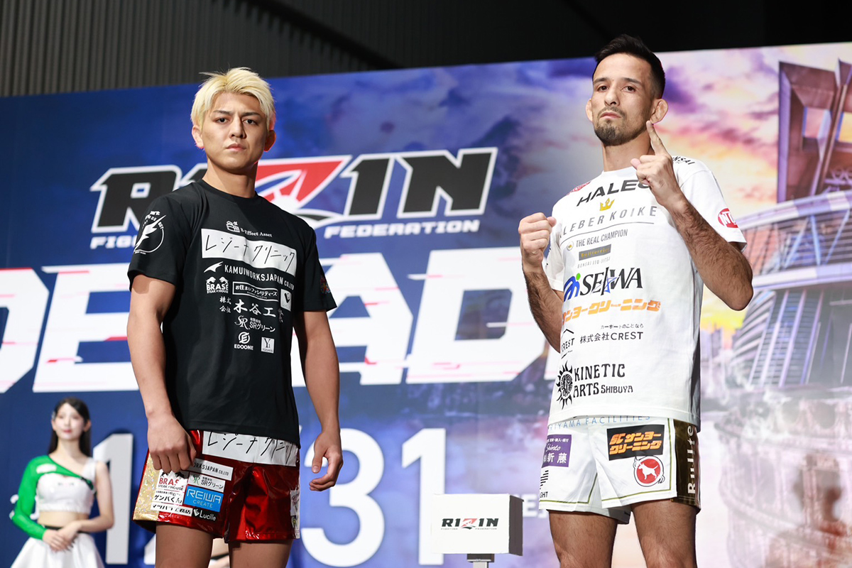 【RIZIN】クレベル、計量クリア　“因縁”はメインカードでついに決着…王者・鈴木はKO宣言「俺がクレベルを終わらせます」