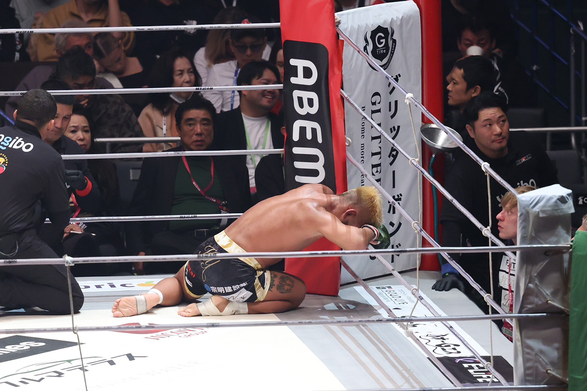 【RIZIN】武田光司、金的でもん絶…笑顔なき勝利にネットも同情「マジでタマが心配です」