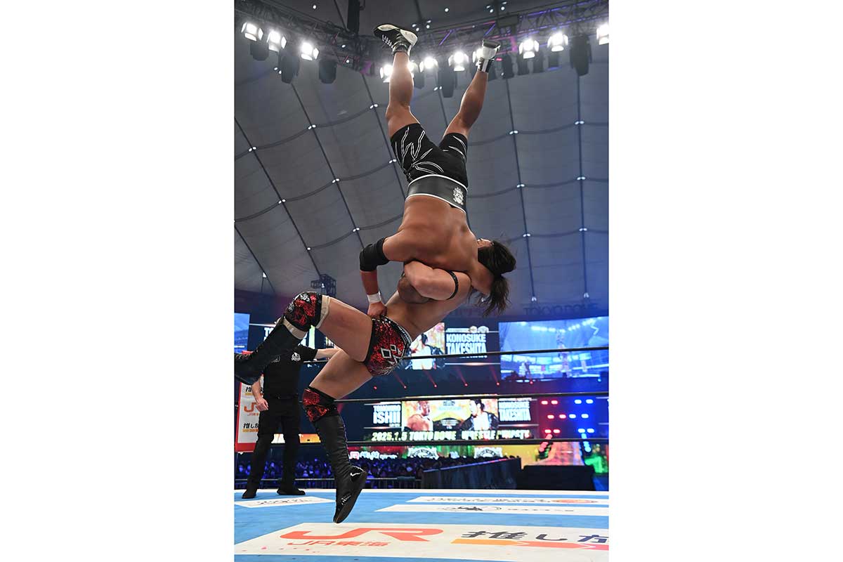 KONOSUKE TAKESHITA、連夜の新日本“席巻”　石井智宏に完全勝利で3団体所属を発表「プロレス界を統一する」