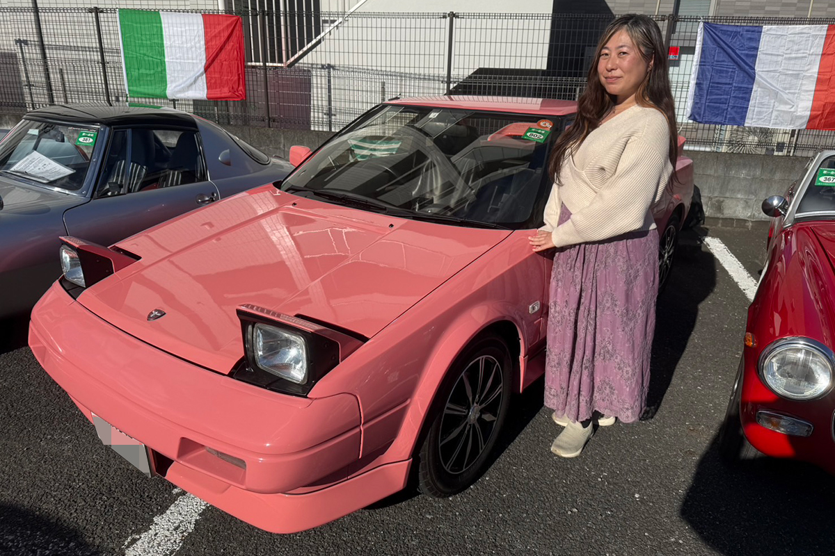 田中さんの愛車、トヨタ1988年式MR2 AW11【写真：ENCOUNT編集部】