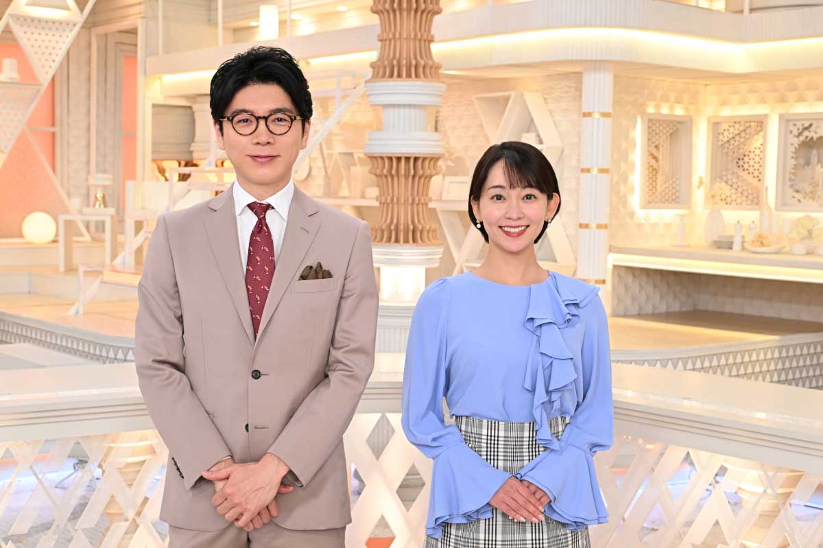 TBSの井上貴博アナウンサー（左）、出水麻衣アナウンサー【写真：(C)TBS】