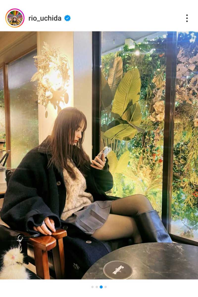 内田理央の実際の投稿【写真：インスタグラム（＠rio_uchida）より】