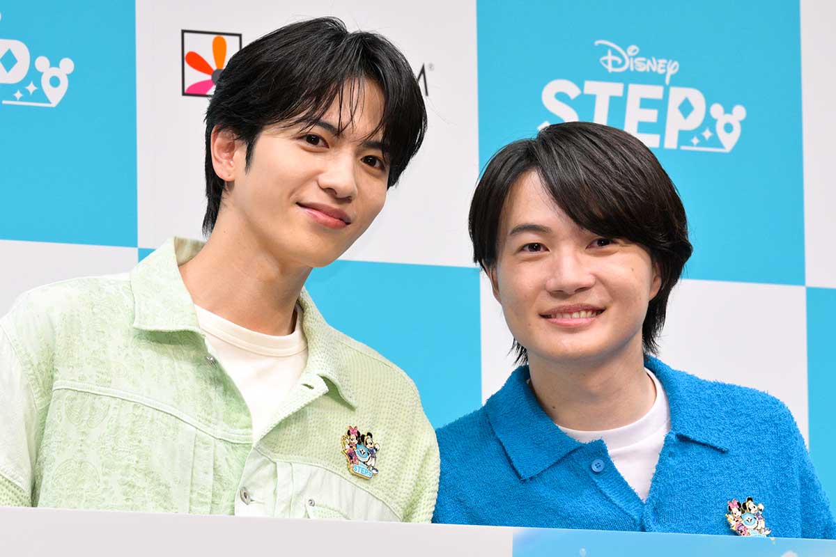 イベントに出席した志尊淳（左）と神木隆之介【写真：ENCOUNT編集部】