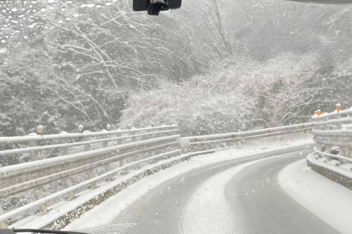 冬の箱根で起きたまさかの光景を目撃【写真：ENCOUNT編集部】