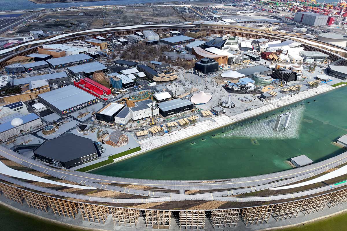 大阪・関西万博の会場全景【写真：産経新聞社】