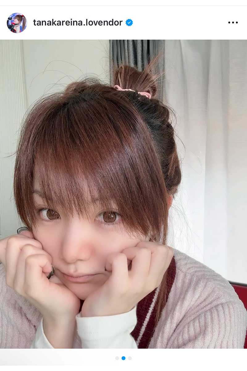 田中れいな【写真:インスタグラム(@tanakareina.lovendor)より】