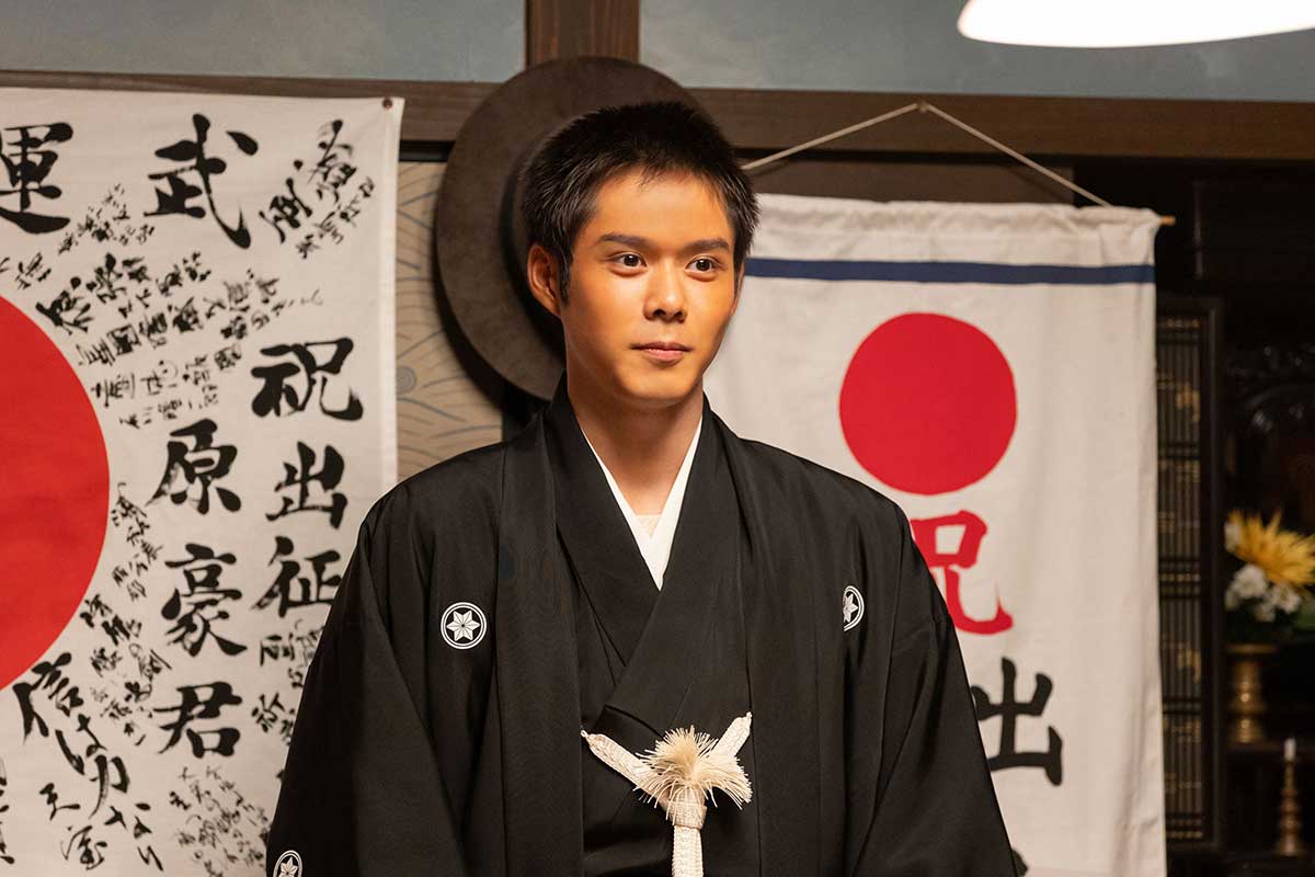 壮行会で行ってもらう豪(細田佳央太)【写真:(C)NHK】