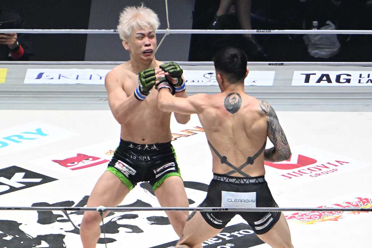【RIZIN】「やっぱり華しかない」　萩原京平が右→左で1R・TKO！　“未来の弟子”撃破で「アンタの弟子倒しましたよ」宣戦布告