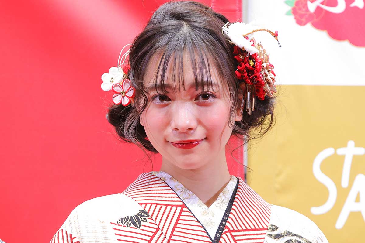 イベントに出席した今森茉耶【写真:ENCOUNT編集部】