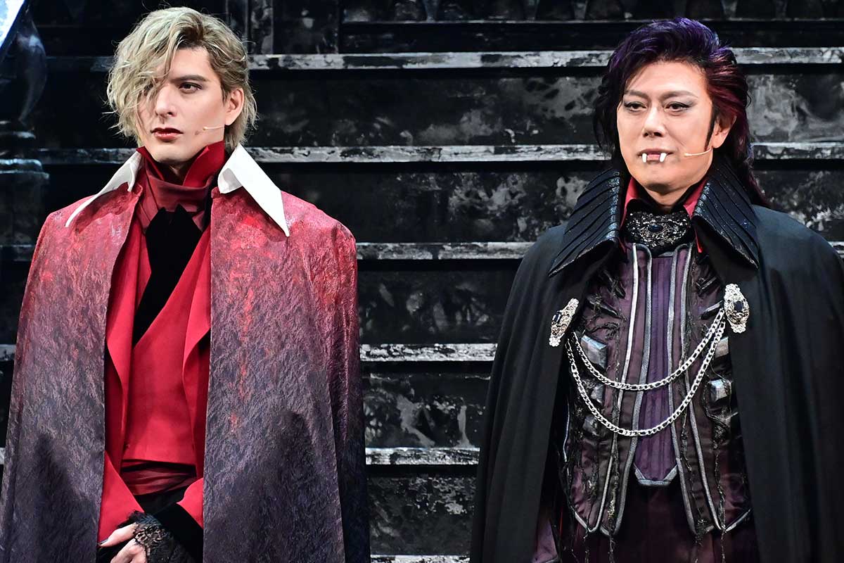 会見に出席した城田優(左)と山口祐一郎【写真:ENCOUNT編集部】
