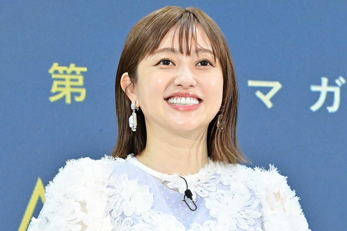 授賞式に出席した菊地亜美【写真:ENCOUNT編集部】