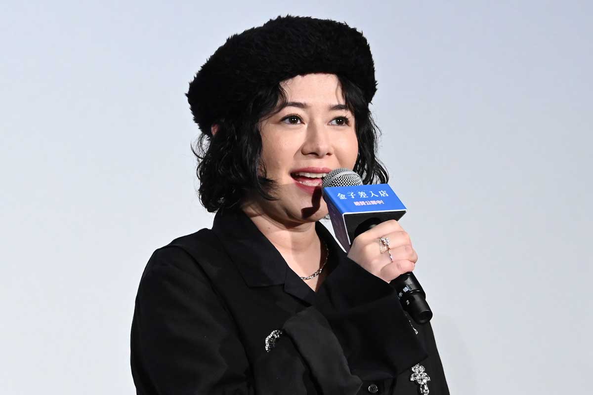 公開記念舞台あいさつに登壇した真木よう子【写真:ENCOUNT編集部】