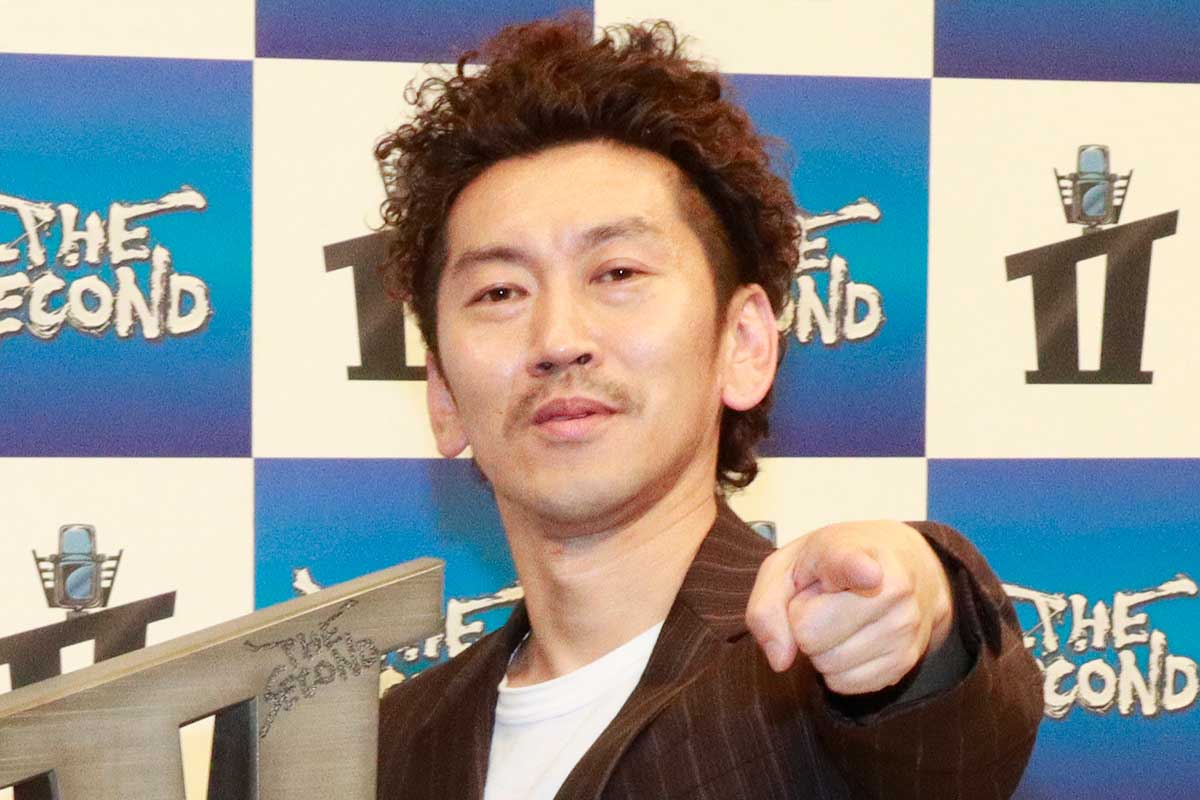 会見に登場したツートライブ・周平魂【写真:ENCOUNT編集部】