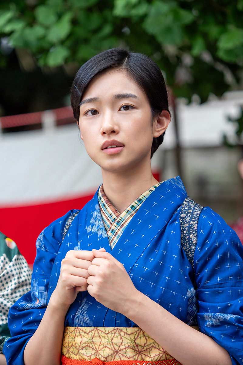 蘭子役の河合優実【写真:(C)NHK】