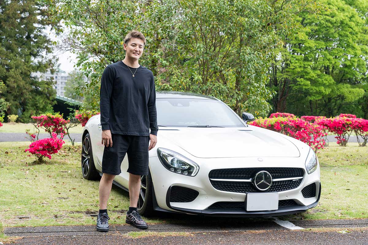現在の愛車「メルセデス・ベンツ AMG GT Sエディション1」と【写真:舛元清香】