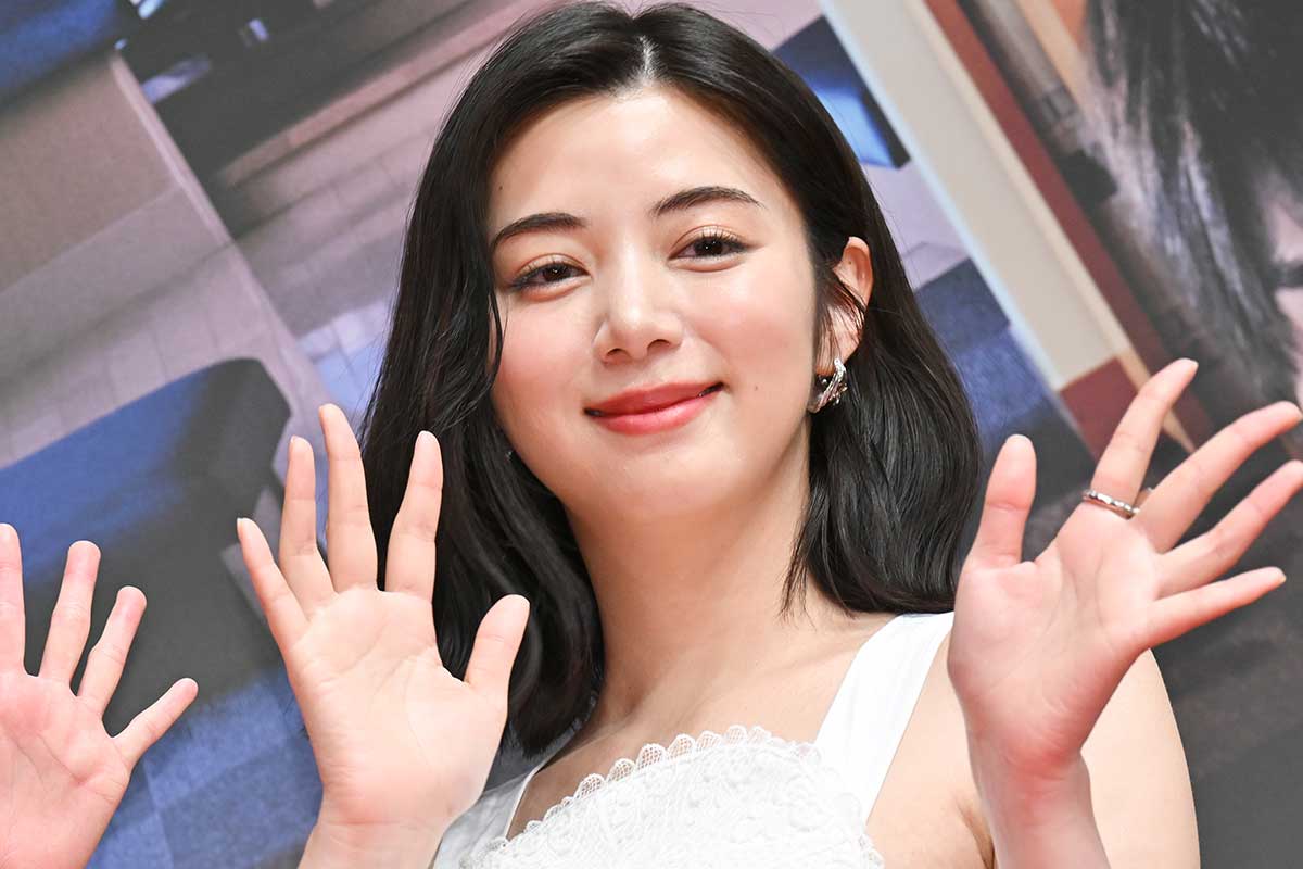 舞台あいさつに登壇した池田エライザ【写真:ENCOUNT編集部】