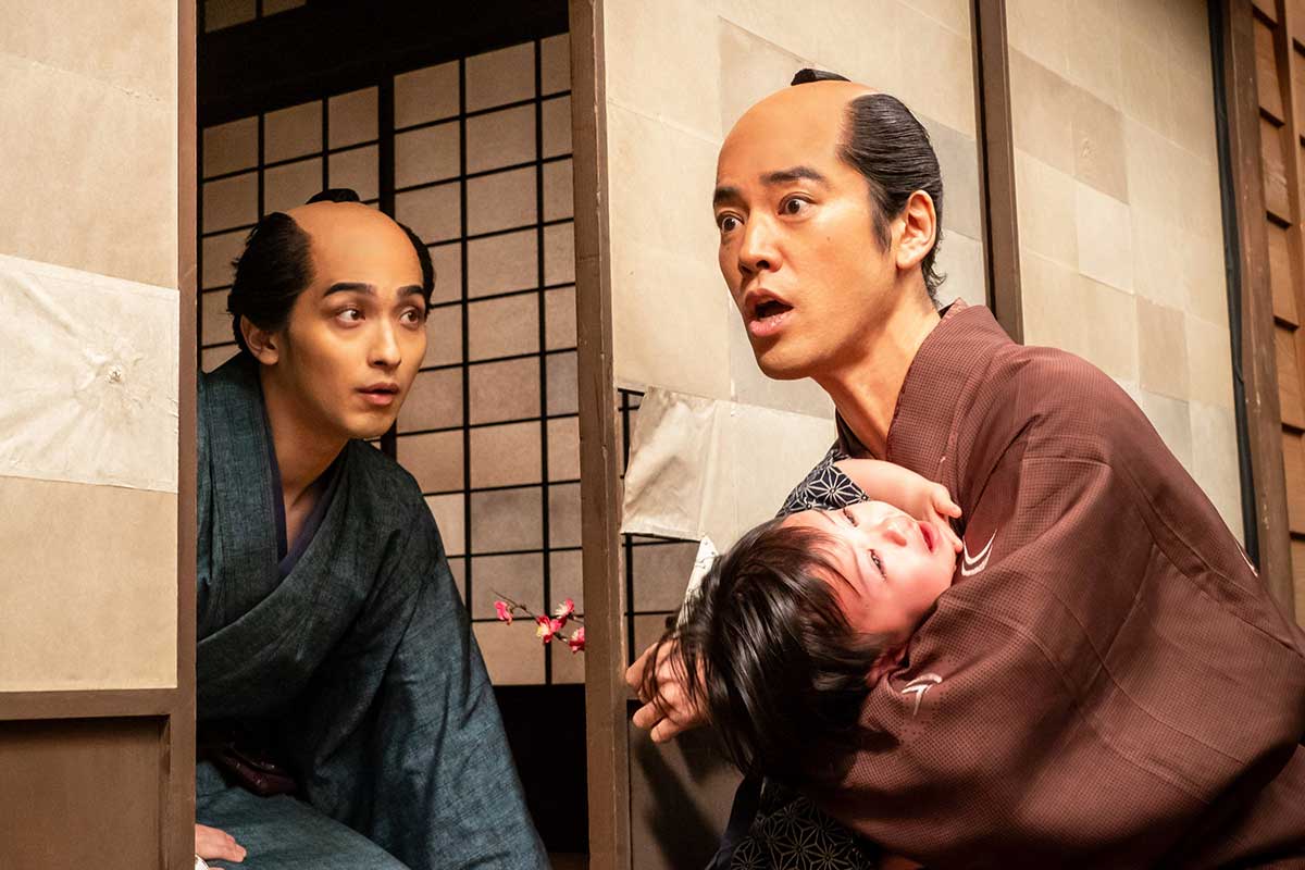 大田南畝(右=桐谷健太)と会う蔦重(横浜流星)【写真:(C)NHK】