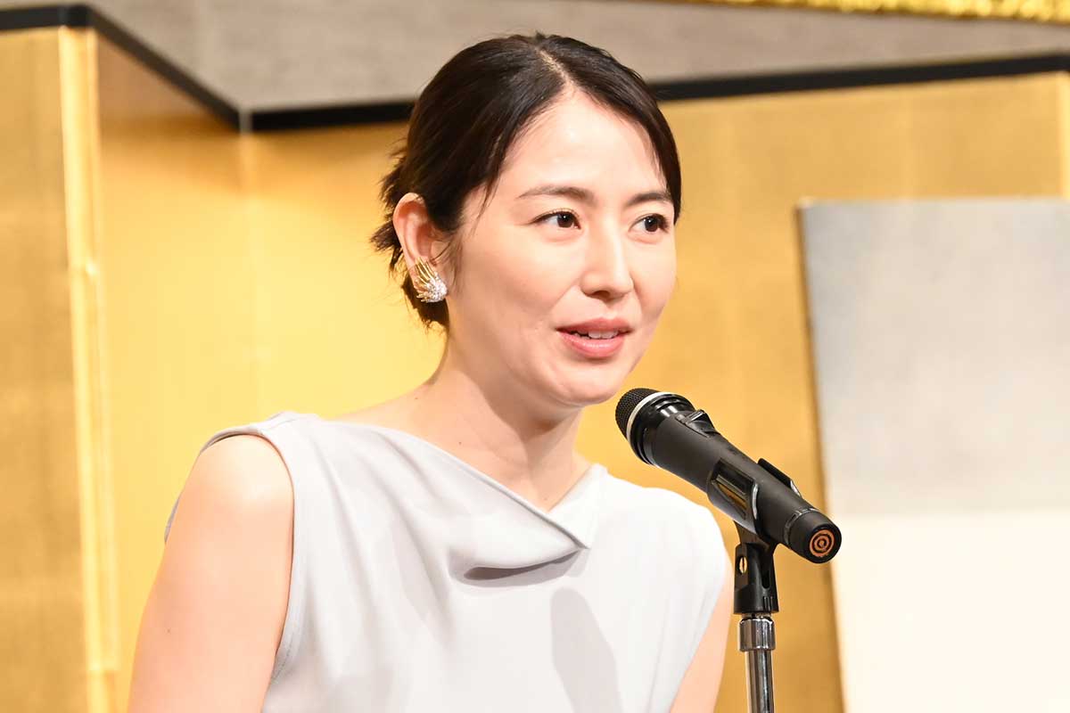 授賞式に出席した長澤まさみ【写真:ENCOUNT編集部】