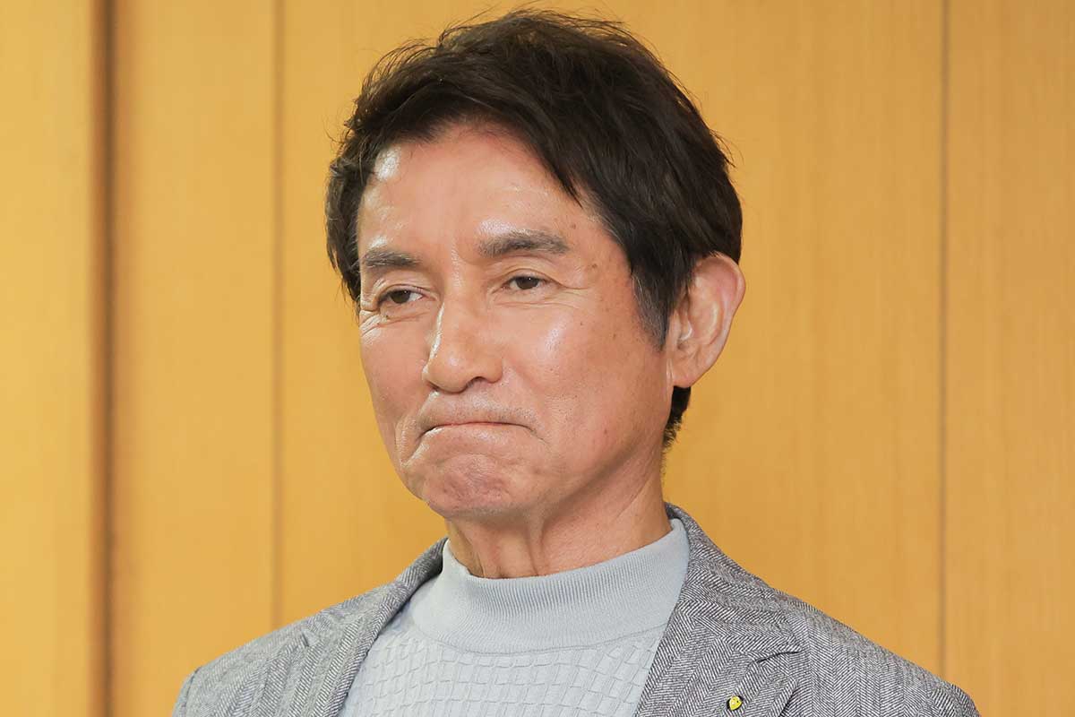 会見に登壇した田中健【写真:ENCOUNT編集部】