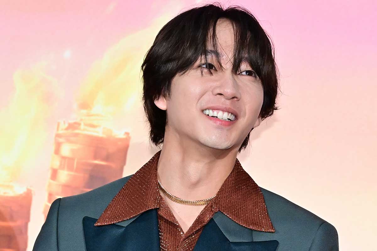 吹替版完成披露試写会イベントに出席したTravis Japanの中村海人【写真:ENCOUNT編集部】
