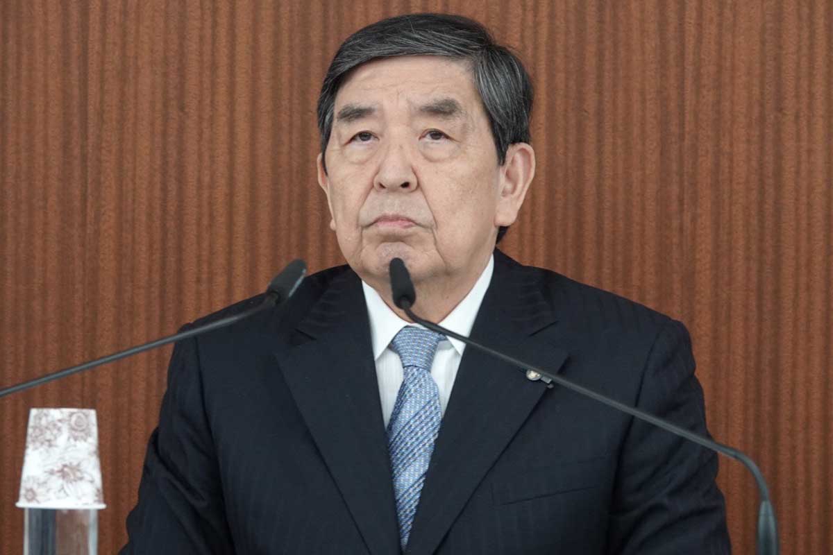会見に出席した早河洋氏【写真:ENCOUNT編集部】