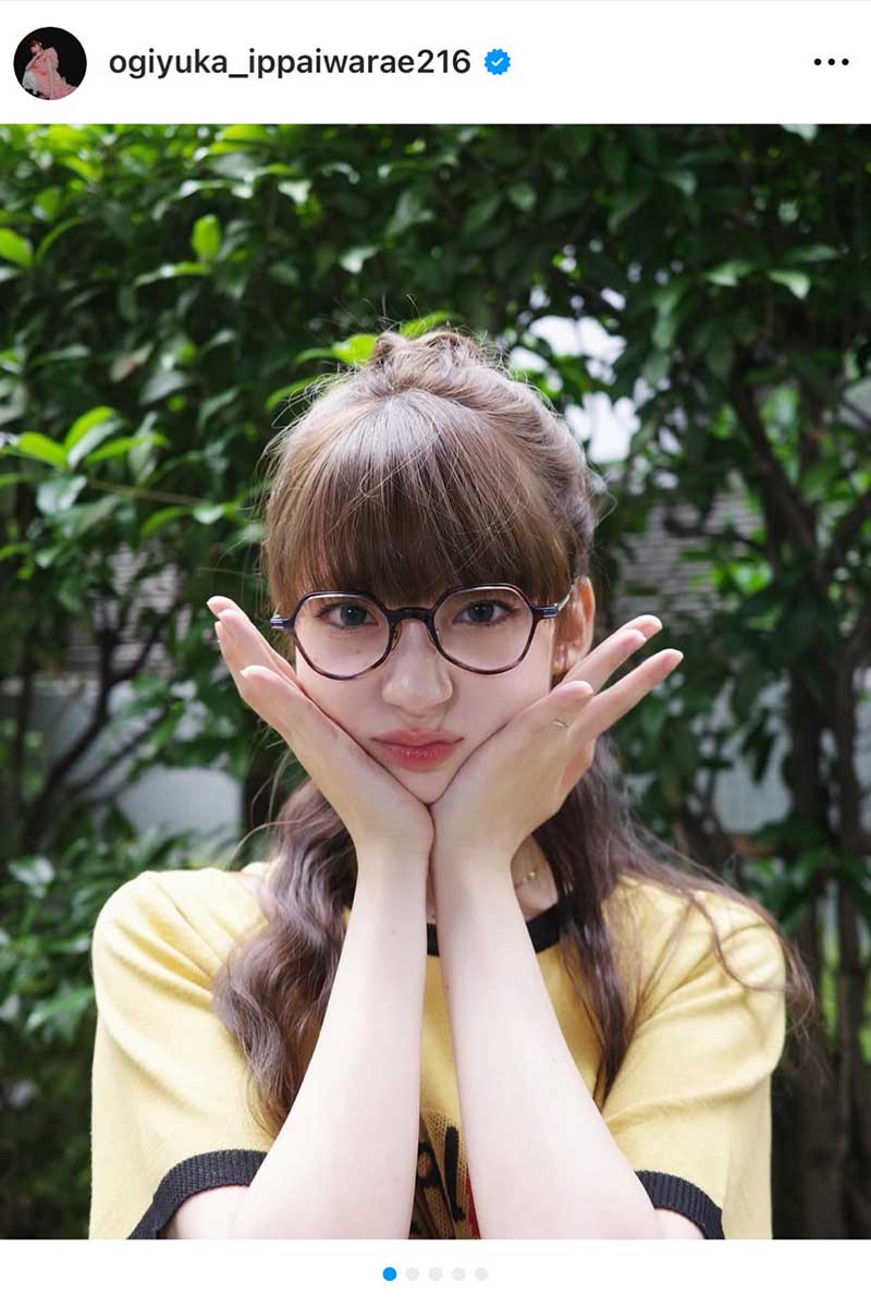 荻野由佳【写真:インスタグラム(@ogiyuka_ippaiwarae216)より】