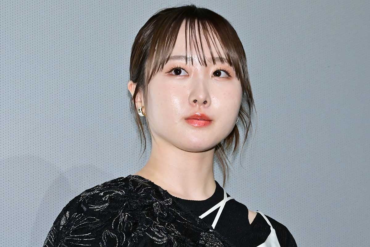 完成披露舞台あいさつに登壇した本田望結【写真:ENCOUNT編集部】