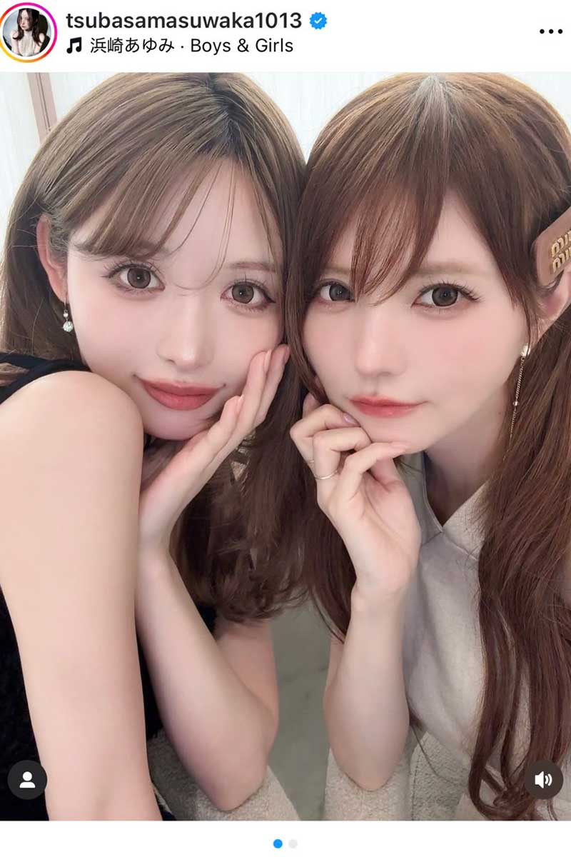 益若つばさの実際の投稿【写真：インスタグラム（@tsubasamasuwaka1013）より】