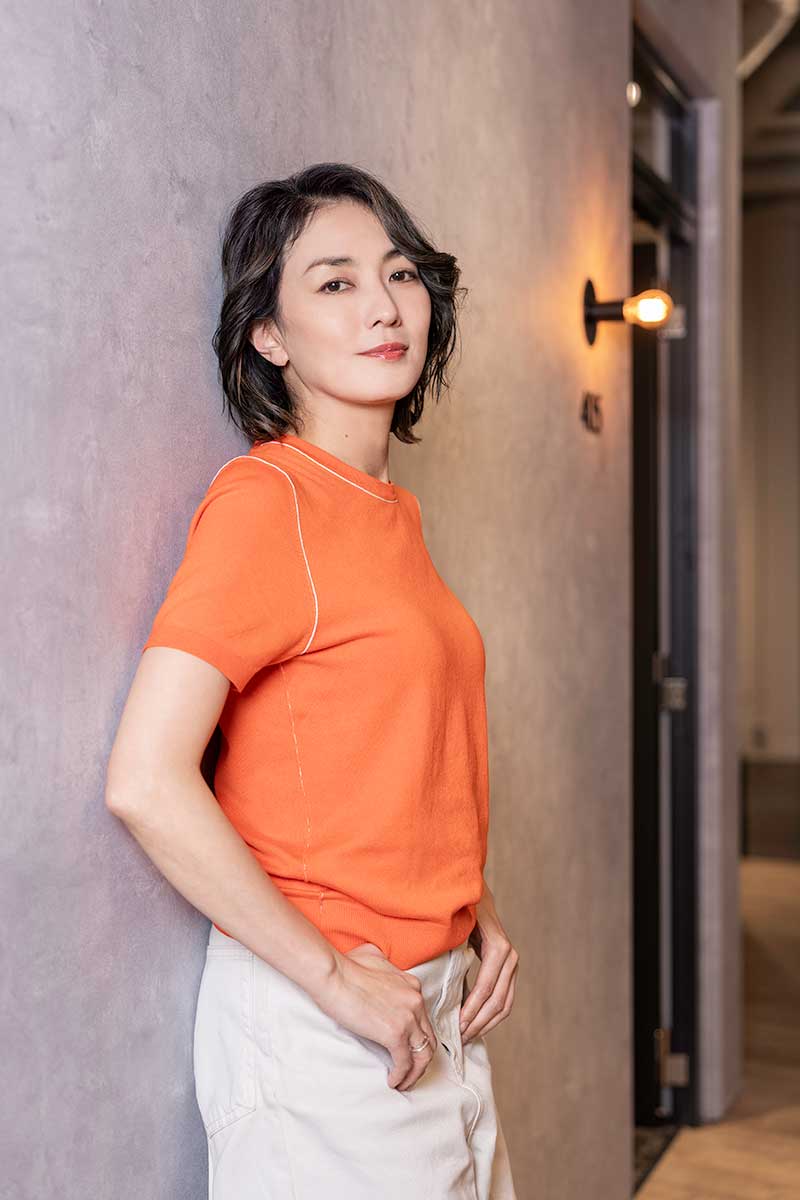 津田健次郎が熟年夫婦を演じた板谷由夏【写真：増田美咲】