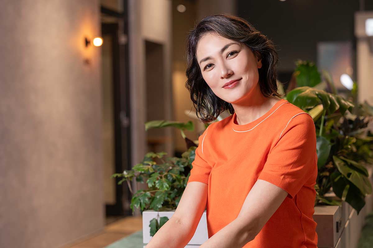 インタビューに応じた板谷由夏【写真：増田美咲】