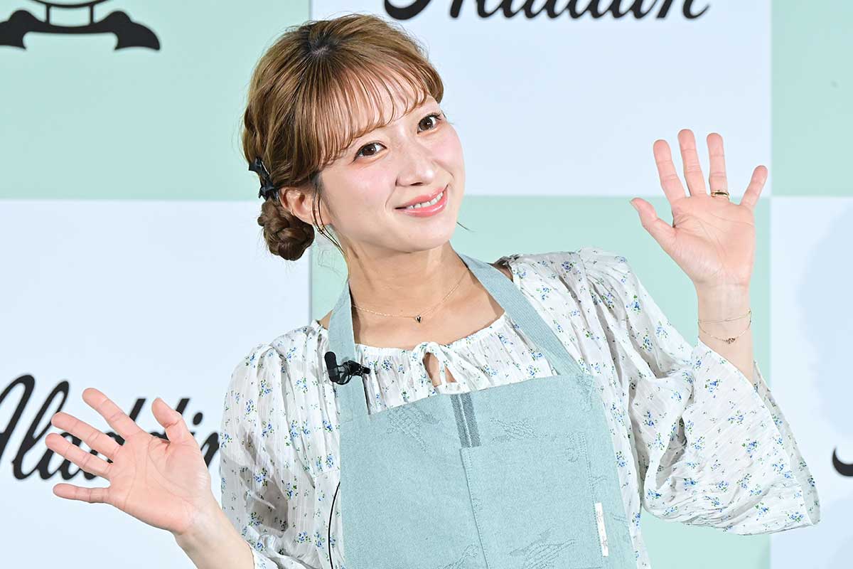 イベントに登場した辻希美【写真:ENCOUNT編集部】