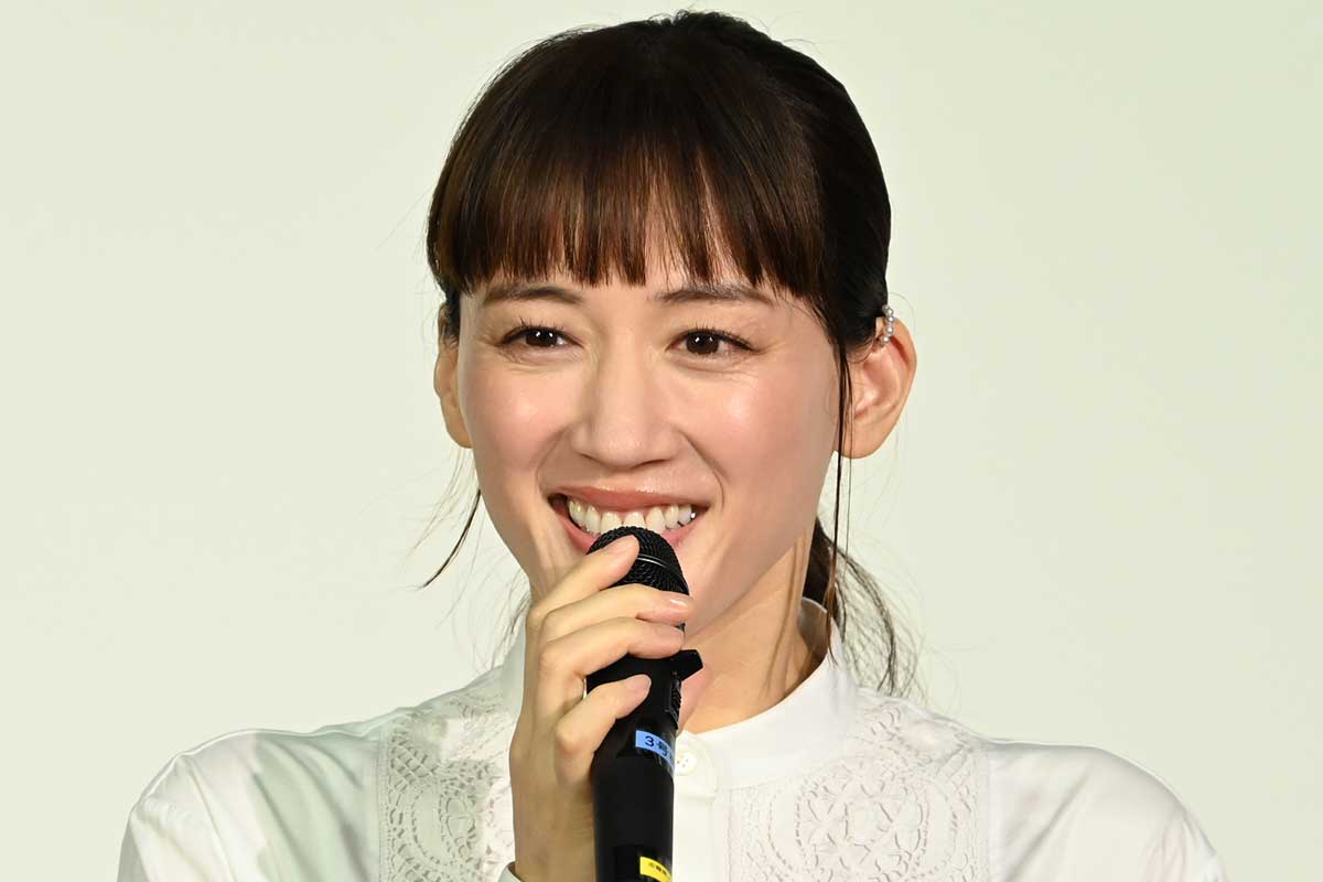 取材会に出席した綾瀬はるか【写真:ENCOUNT編集部】