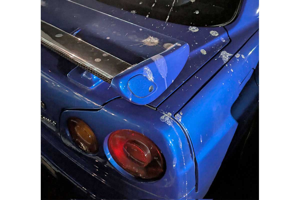 「集団で車に嫌がらせされました」【写真:X(Shuri_1534)より】