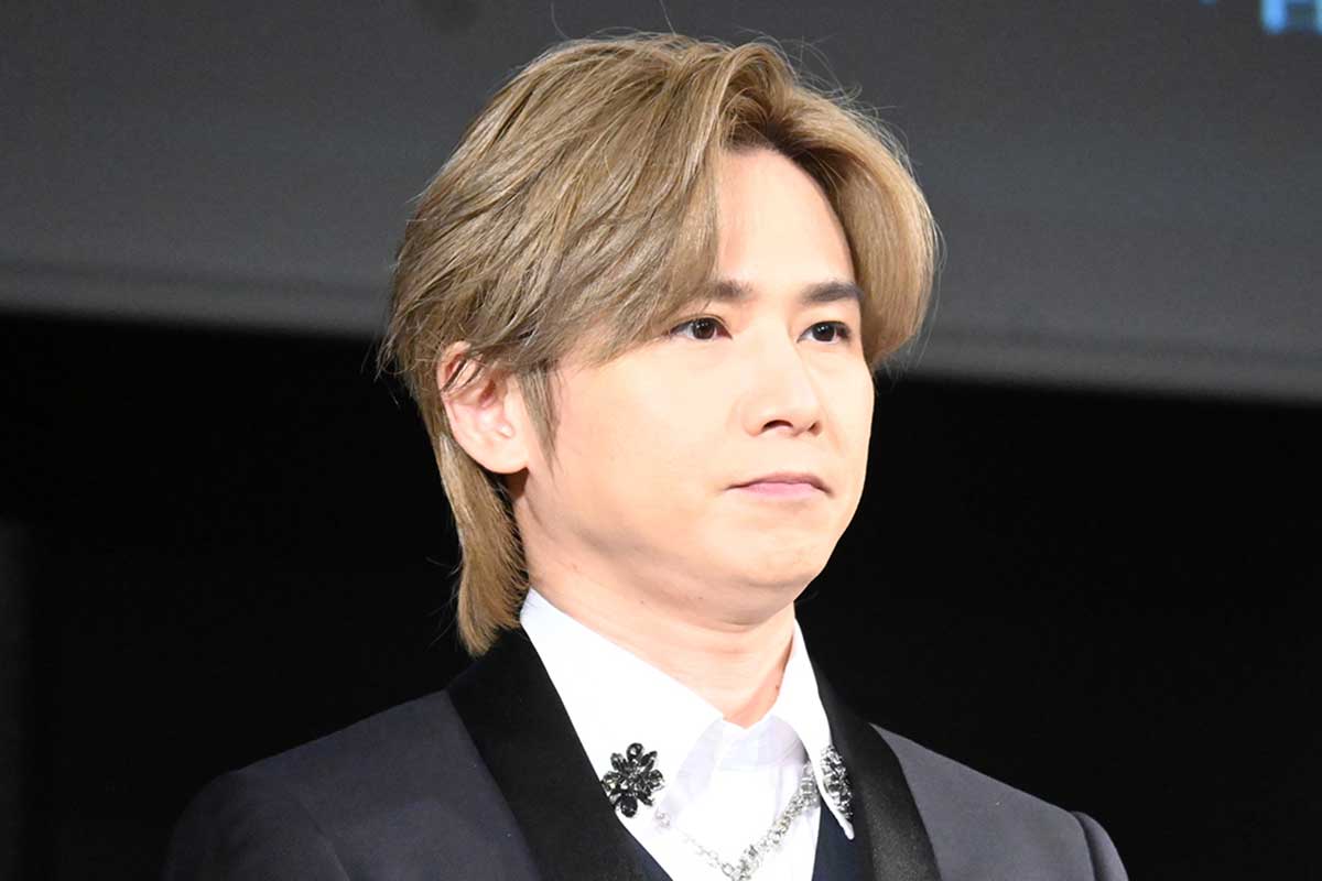 製作発表に出席した堂本光一【写真:ENCOUNT編集部】