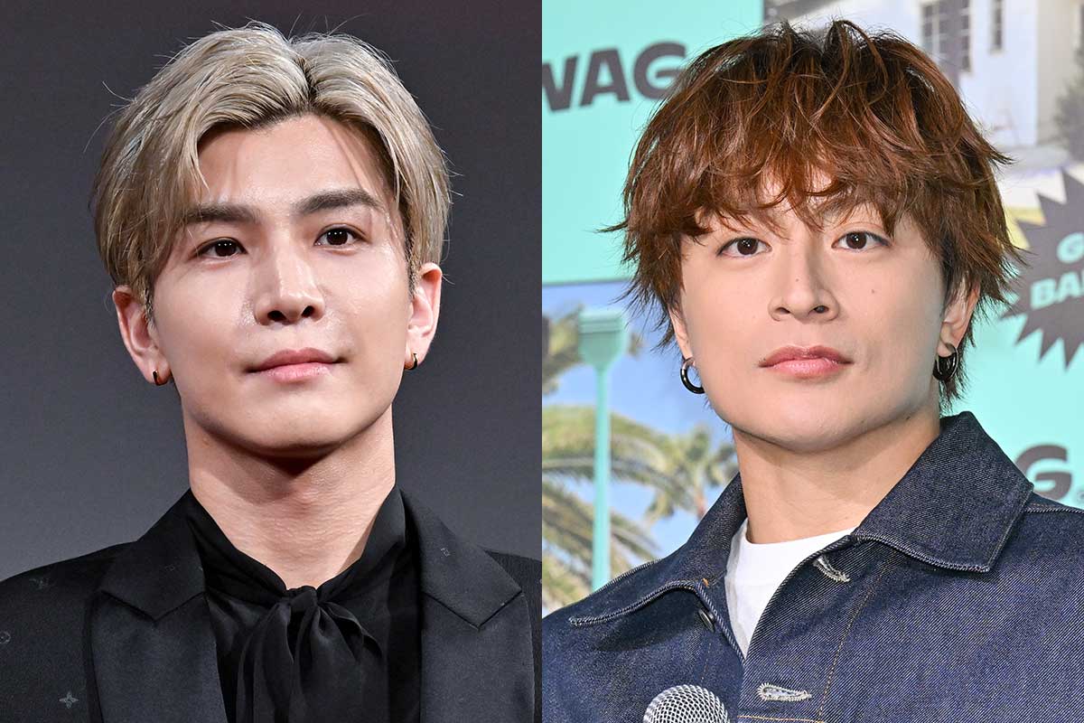 岩田剛典(左)と白濱亜嵐【写真:ENCOUNT編集部】