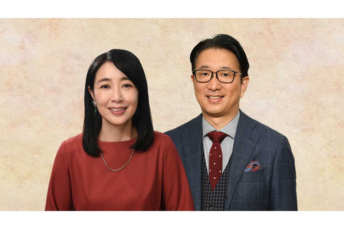 ナレーションを務める菊池桃子(左)と小木逸平アナ【写真:(C)テレビ朝日】