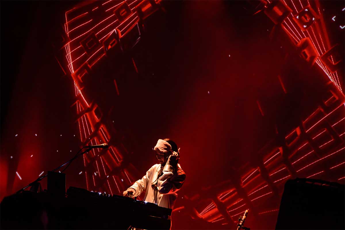 DJに挑戦したはるぽん【写真:Miki Fujiwara】