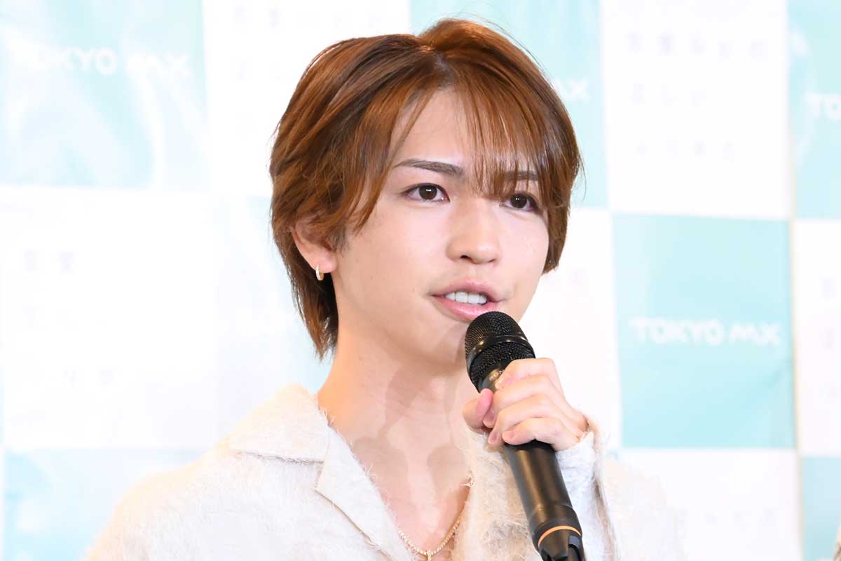 制作発表記者会見に登場した岩橋玄樹【写真:ENCOUNT編集部】