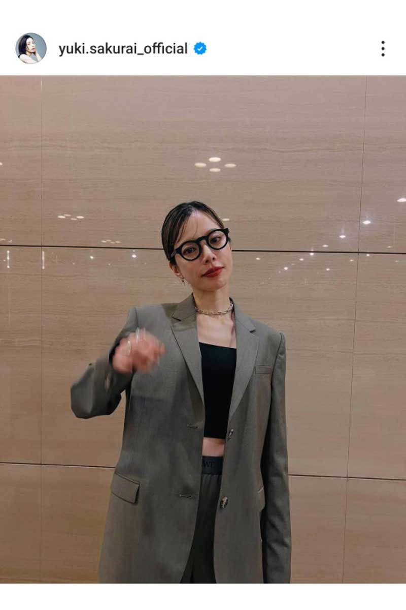 桜井ユキの実際の投稿【写真:インスタグラム(@yuki.sakurai_official)より】
