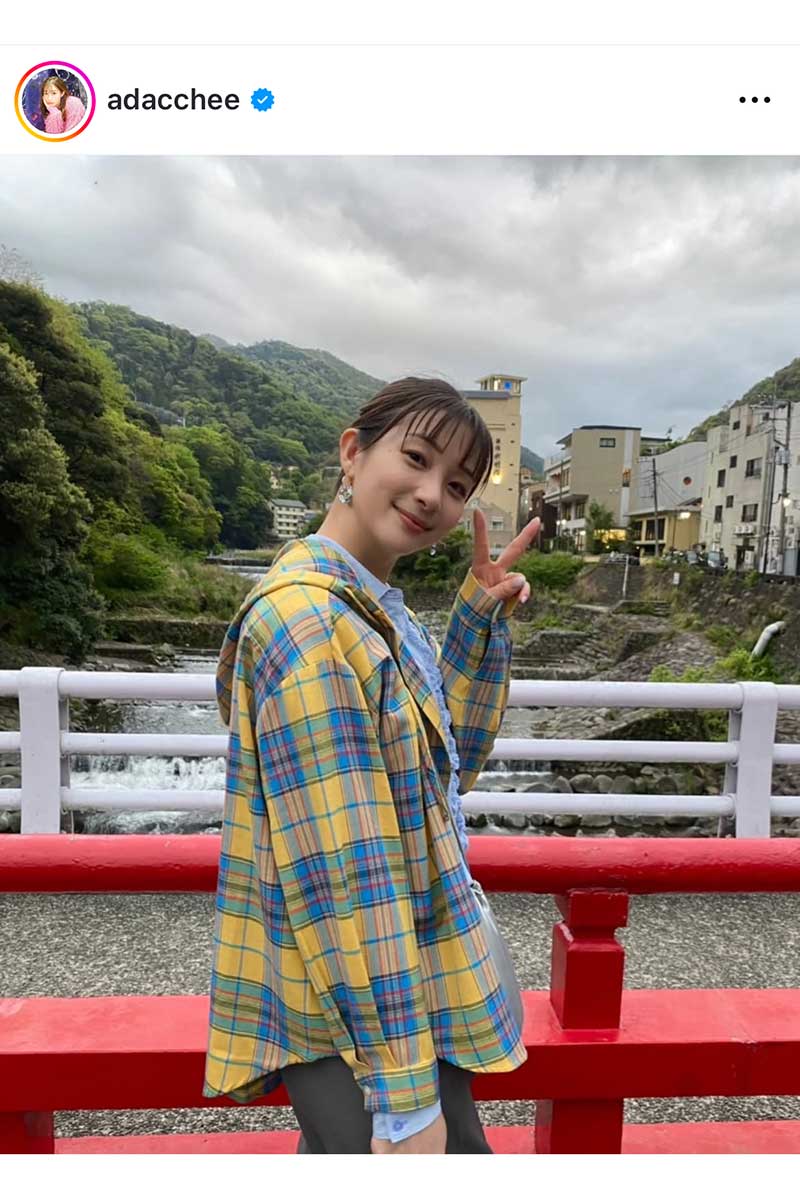 足立梨花の実際の投稿【写真:インスタグラム(@アカウントID)より】