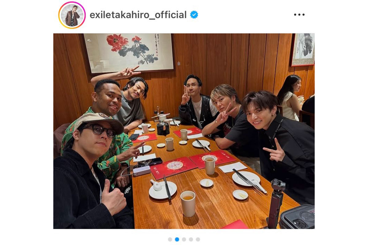 EXILE TAKAHIRO【写真:インスタグラム(@exiletakahiro_official)より】