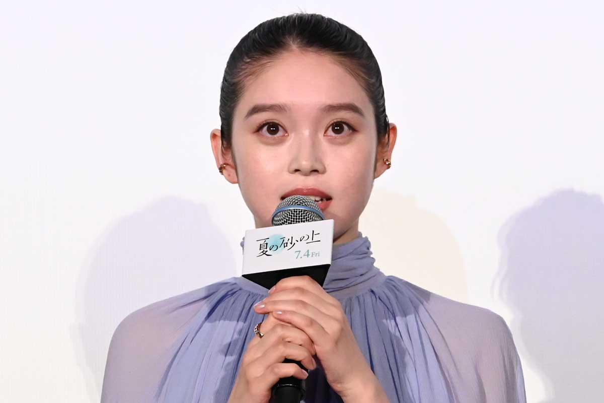 完成披露イベントに登壇した高石あかり【写真:ENCOUNT編集部】