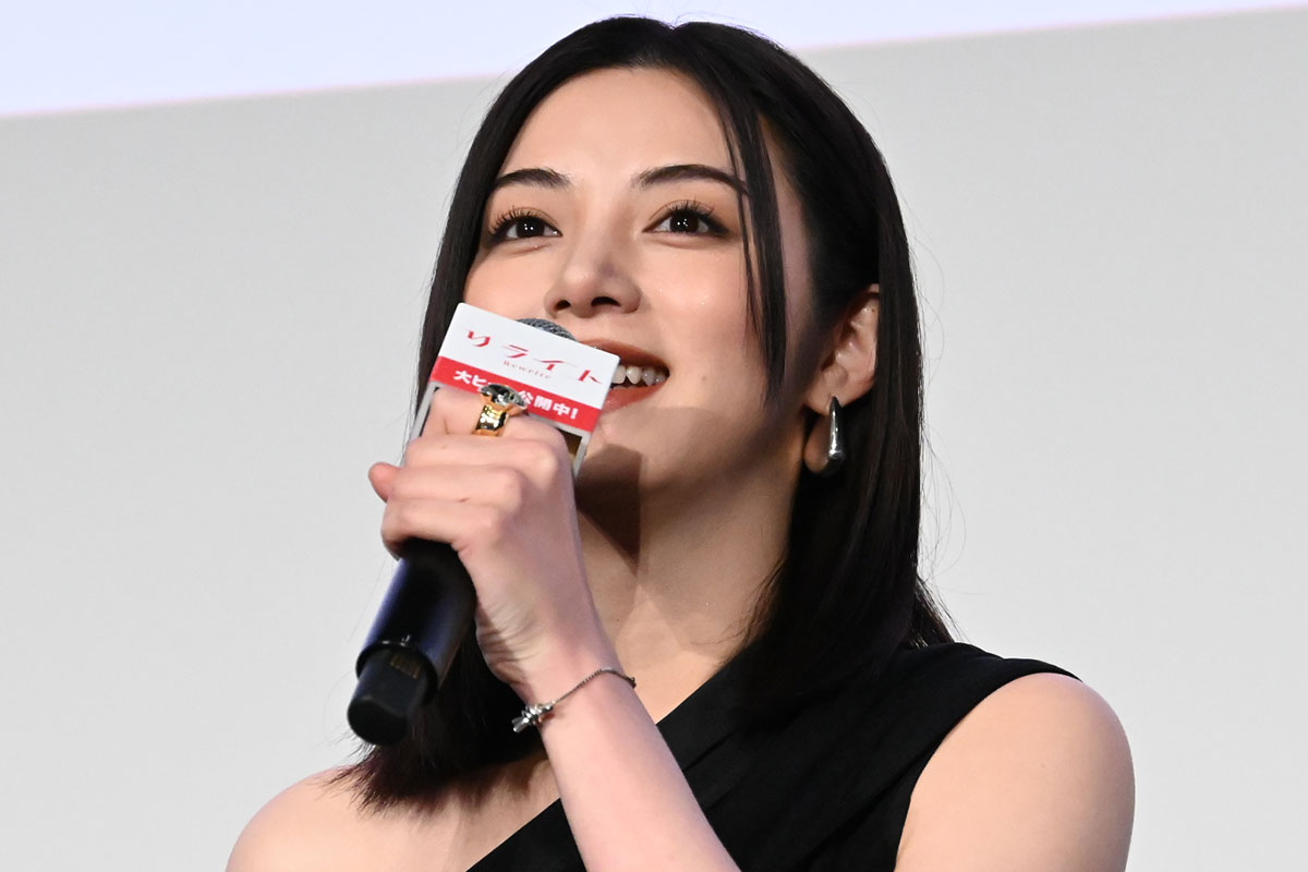 舞台あいさつに登壇した池田エライザ【写真:ENCOUNT編集部】
