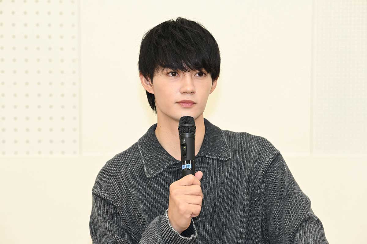 取材会に出席した佐野勇斗【写真:(C)NHK】