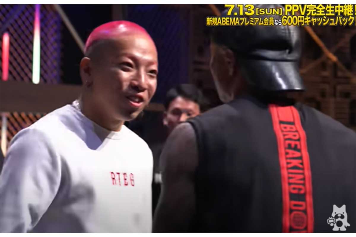 元ギャング最高幹部を挑発した佐々木KID楓【写真:(C)AbemaTV, Inc.】