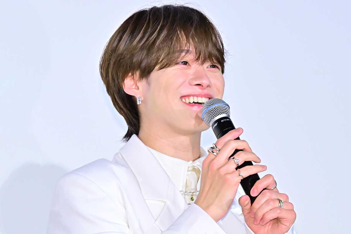 イベントに登壇したなにわ男子・大橋和也【写真:ENCOUNT編集部】
