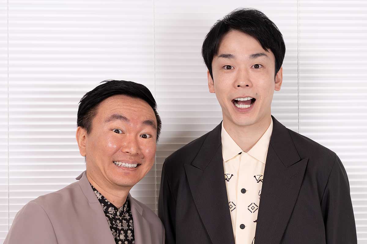 かまいたちの山内健司(左)と濱家隆一【写真:増田美咲】