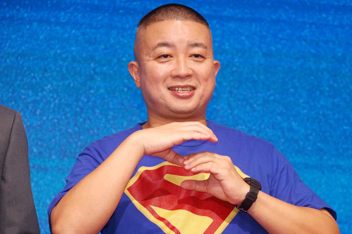 イベントに登壇したチョコレートプラネットの松尾駿【写真:ENCOUNT編集部】