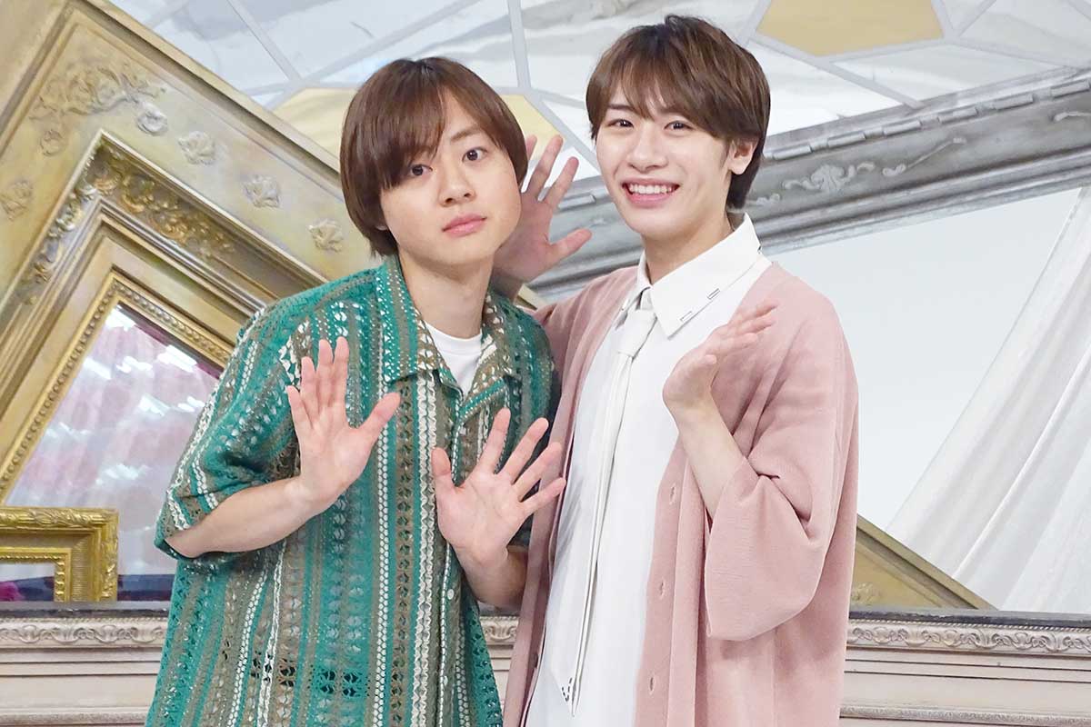 AmBitiousの岡佑吏（左）と浦陸斗【写真：ENCOUNT編集部】